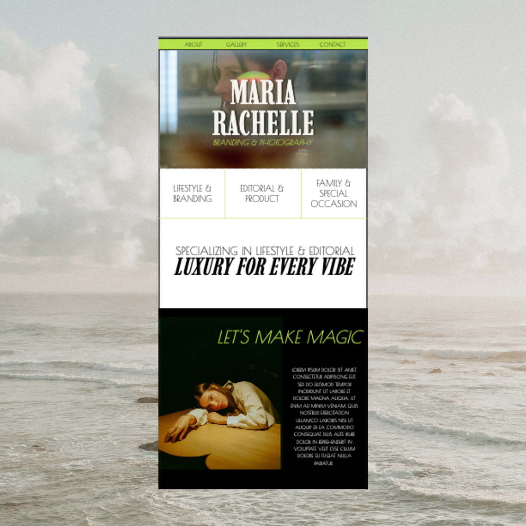 Lime Light Showit Website Template