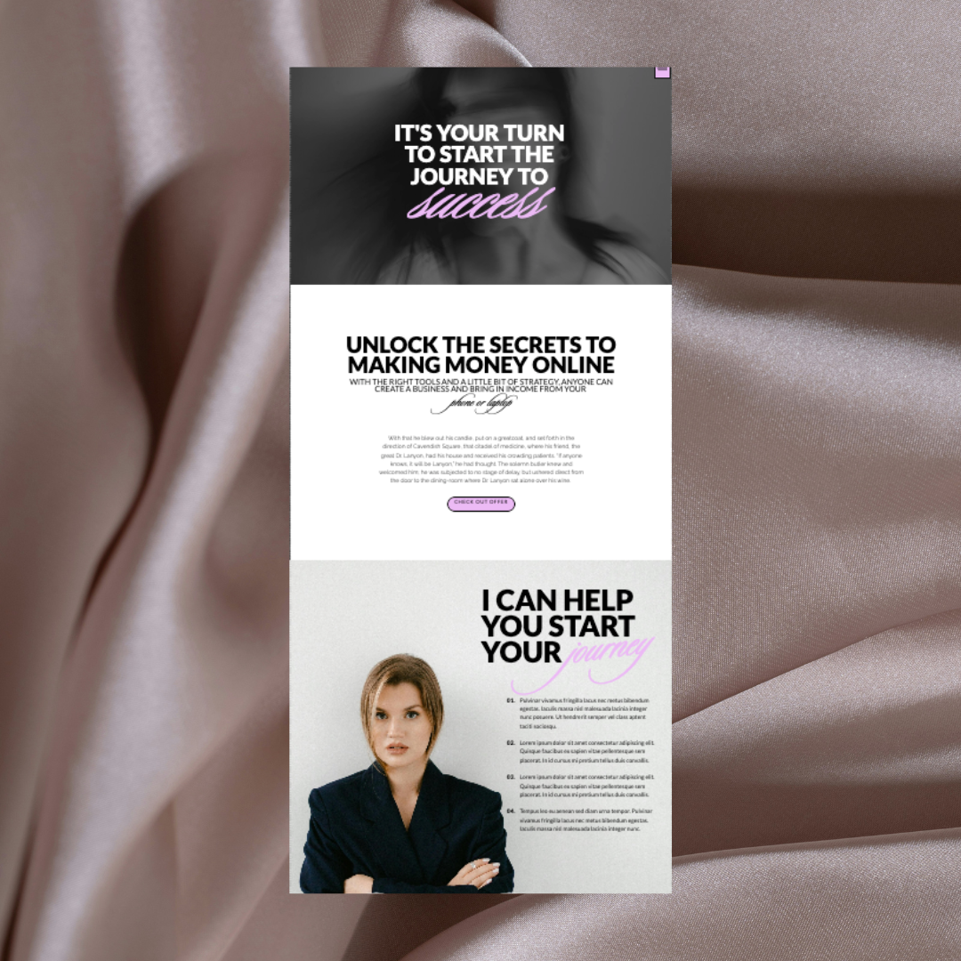 Midnight Martini Showit Website Template