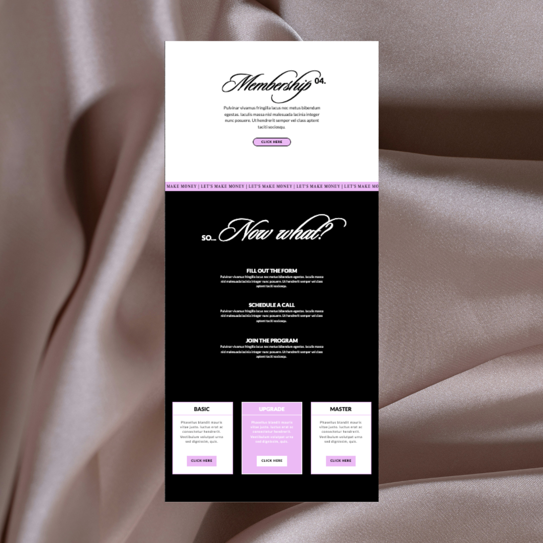 Midnight Martini Showit Website Template