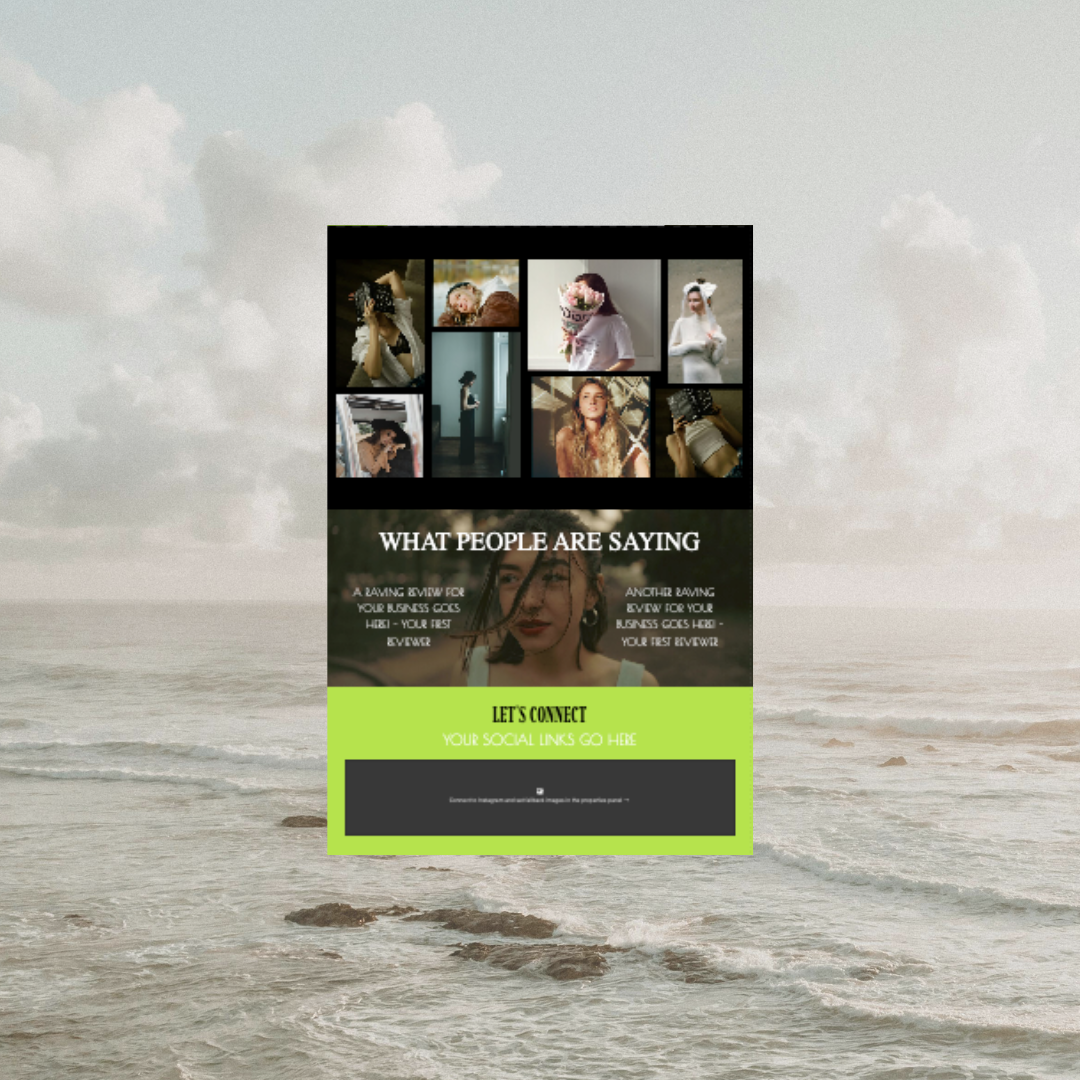 Lime Light Showit Website Template