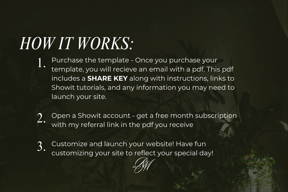 Whimsical Wedding Showit Website Template