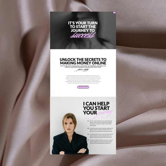 Midnight Martini Showit Website Template