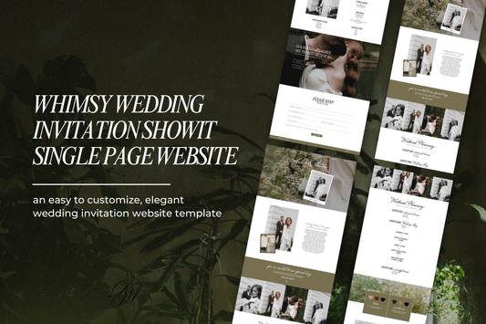 Whimsical Wedding Showit Website Template